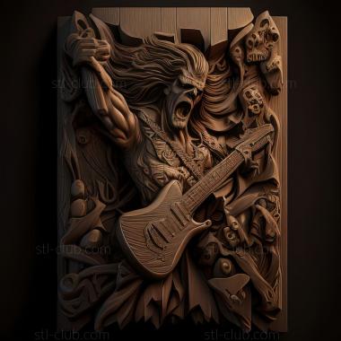 3D модель Игра Guitar Hero III Legends of Rock (STL)